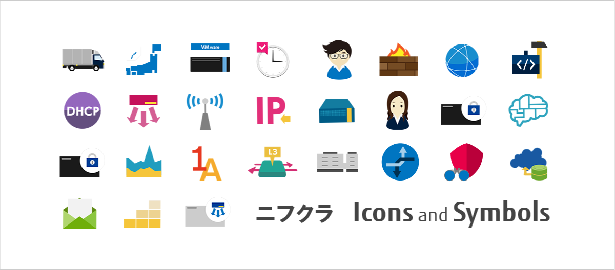 ニフクラ Icons and Symbols